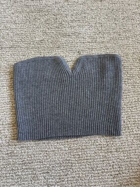 Wild Fable Ribbed Tube Top Gray Y2K Bandeau